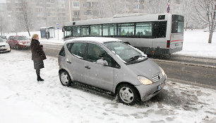 Avarijos vietoje Vilniuje, S.Stanevičiaus g.