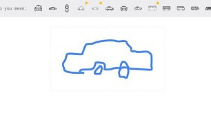 &bdquo;Autodraw&ldquo; atpažįsta net ir taip postimpresionisti&scaron;kai nupie&scaron;tą automobilį