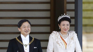 Japonijos imperatorius Naruhito su imperatoriene Masako