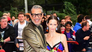 Jeffas Goldblumas su žmona Emilie Livingston