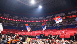 Serbijos portalas &bdquo;Kurir&ldquo; raportavo apie serbus įsiutinusią Lietuvos krep&scaron;inio komentatoriaus žinutę.