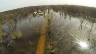 Kuršių nerija per naktį nugrimzdo žemiau jūros lygio