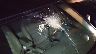 Kai&scaron;iadoryse jaunuolių apgadinti automobiliai