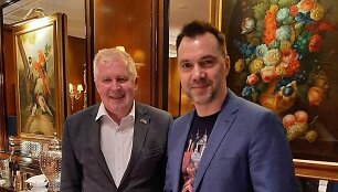 Oleksijus Arestovyčius ir Arvydas Anu&scaron;auskas 
