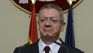 Ispanijos teisingumo ministras Alberto Ruizas Gallardonas