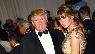 Donaldas Trumpas su žmona Melania