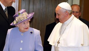 Elizabeth II ir popiežius Pranci&scaron;kus