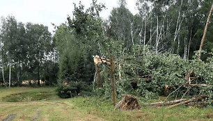 Audros padariniai Varėnos raj. / Genionių kaime