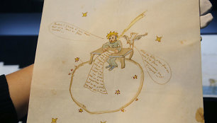 Aukcione už 240 500 eurų parduotas „Mažojo princo“ autoriaus iliustruotas meilės laiškas