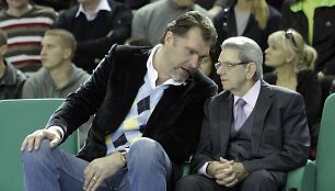 Vladas Garastas ir Arvydas Sabonis