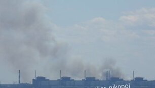 Vir&scaron; Zaporižios atominės elektrinės pastebėti dūmai