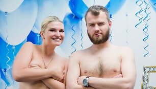 Skaiva Jasevičiūtė su kolega Gintu