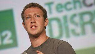 „Facebook“ įkūrėjas ir vadovas Markas Zuckerbergas