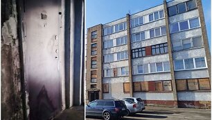 Kėdainių miesto &Scaron;ėtos gatvės 116-ajame name, pirmame auk&scaron;te, sugyventinis padegė buto duris ir tiek laiptinėje, tiek bute sklido dūmai.