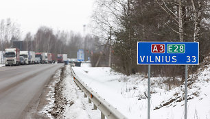 Vilkikų eilės ties Lietuvos-Baltarusijos pasienio punktu