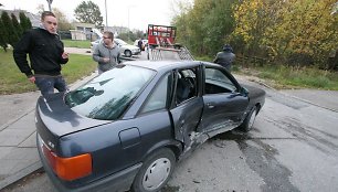 Avarija Šiaulių Žemaitės Gatvėje