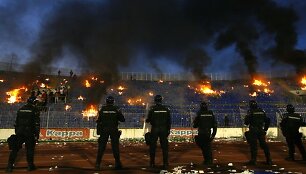 Policininkai ramina &bdquo;Red Star&ldquo; gerbėjus.