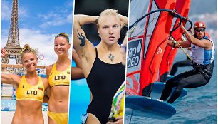 Monika Paulikienė, Ainė Raupelytė, Rūta Meilutytė ir Rytis Jasiūnas