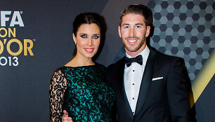 Sergio Ramosas ir Pilar Rubio
