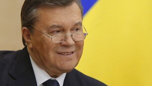 Viktoras Janukovyčius spaudos konferencijoje