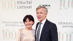 Arvydas Avulis su žmona Rita