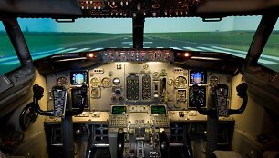 Realaus skrydžio simuliatorius / &bdquo;Baltic Aviation Academy&ldquo; nuotr.