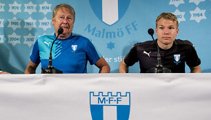 &bdquo;Malmo&ldquo; vyriausiasis treneris &Aring;ge Hareide ir Oscaras Lewickas