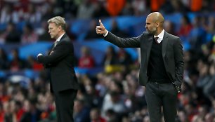 Davidas Moyesas ir Josepas Guardiola