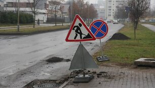 Fabijoni&scaron;kių gatvės remontai