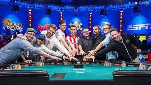 &bdquo;Lapkričio devynetas&ldquo; &ndash; 9 toliausiai WSOP pagrindiniame turnyre žengę dalyviai