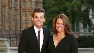 Louisas Tomlinsonas su mama Johannah Deakin (2015 m.)