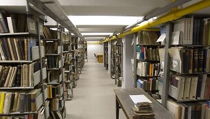 Prie&scaron;gaisrinė sistema Vilniaus universiteto bibliotekoje