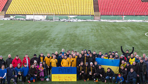 Vilniaus regiono futbolo sąjungos rengtame turnyre dalyviai linkėjo Rusijos V.Putinui atsidurti Hagos tribunole.