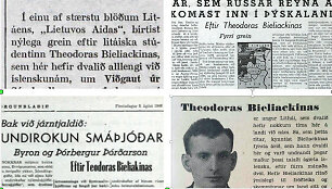 Teodoro Bieliackino straipsniai apie Islandiją