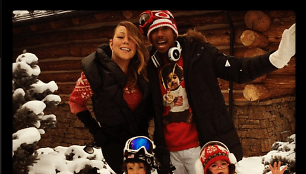 Mariah Carey ir Nickas Canonnas su vaikais