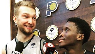 Domantas Sabonis ir Lance'as Stephensonas