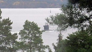 Neatpažintas povandeninis laivas prie Švedijos krantų