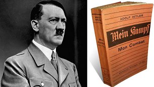 Adolfas Hitleris ir ir jo knyga „Mein Kampf“