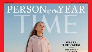 Greta Thunberg ant „Time“  viršelio