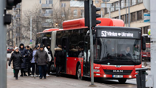 Vilniuje – viešojo transporto vairuotojų streikas