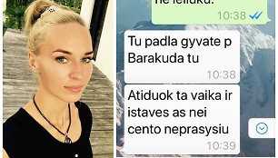 Birutė Navickaitė ir Petro Gražulio žinutės jai