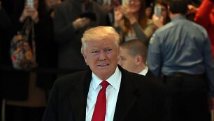 Donaldas Trumpas dienra&scaron;čio &bdquo;The New York Times&ldquo; redakcijoje