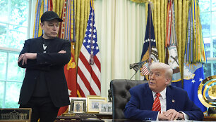 Elonas Muskas ir Donaldas Trumpas
