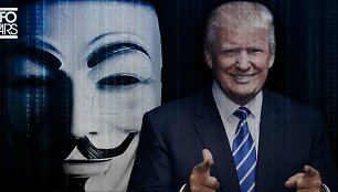 &bdquo;Anonymous&ldquo; paskelbė totalinį karą Donaldui Trumpui