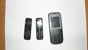 Konfiskuoti telefonai