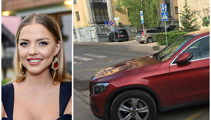 Vaida Skaisgirė ir jos automobilis