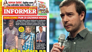 Serbijos bulvarinis laikra&scaron;tis paskelbė karą korupciją atskleidusiam žurnalistui Stevanui Dojcinovičiui