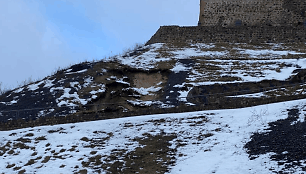 Nuošliaužos Gedimino kalno pietrytiniame šlaite