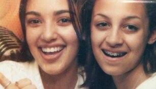 Kim Kardashian ir Nicole Richie paauglystėje