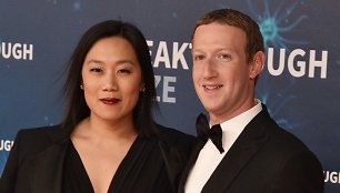 Priscilla Chan ir Markas Zuckerbergas